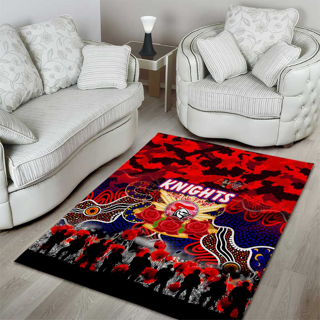 Knights ANZAC Day Area Rug Australian Army - Lest We Forget