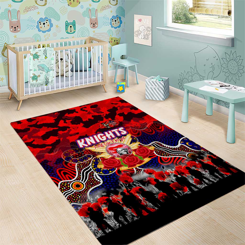 Knights ANZAC Day Area Rug Australian Army - Lest We Forget