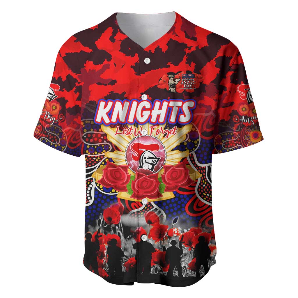 Personalized Knights ANZAC Day Baseball Jersey Australian Army - Lest We Forget