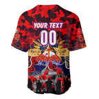 Personalized Knights ANZAC Day Baseball Jersey Australian Army - Lest We Forget