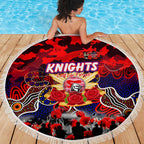 Knights ANZAC Day Beach Blanket Australian Army - Lest We Forget