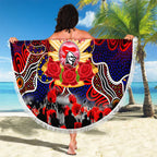 Knights ANZAC Day Beach Blanket Australian Army - Lest We Forget