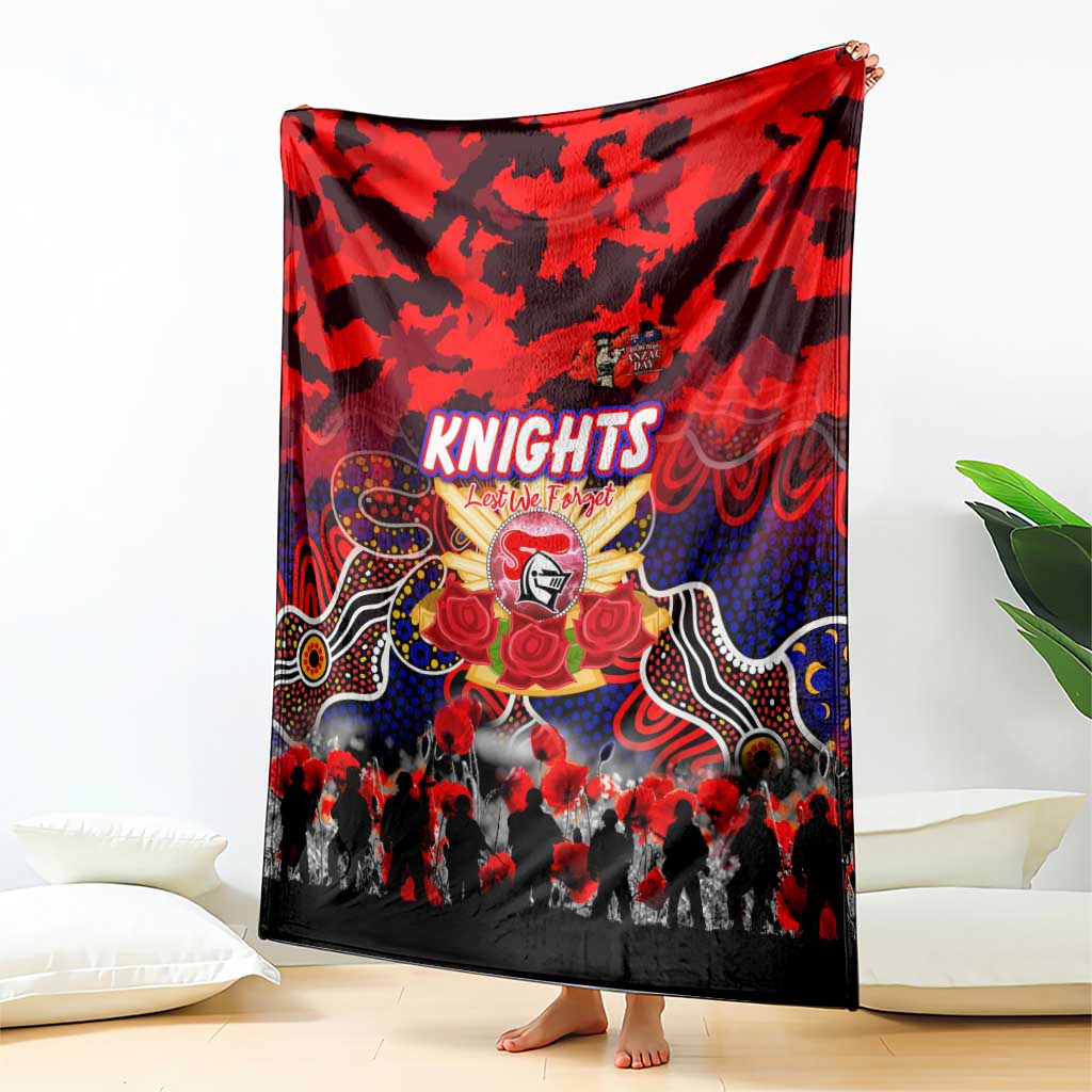 Knights ANZAC Day Blanket Australian Army - Lest We Forget