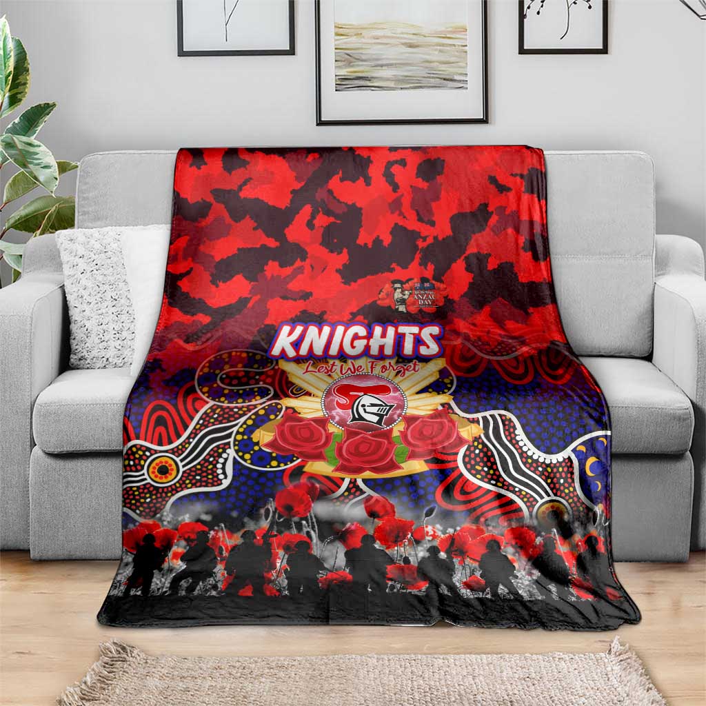 Knights ANZAC Day Blanket Australian Army - Lest We Forget