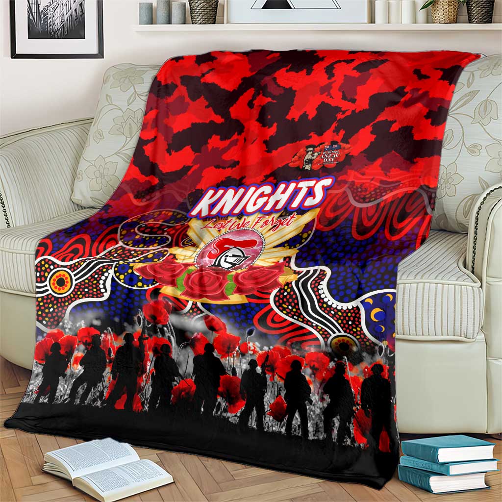 Knights ANZAC Day Blanket Australian Army - Lest We Forget