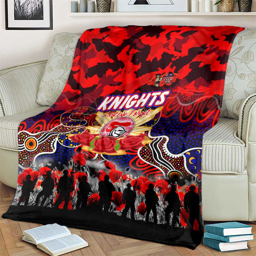 Knights ANZAC Day Blanket Australian Army - Lest We Forget