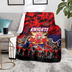Knights ANZAC Day Blanket Australian Army - Lest We Forget