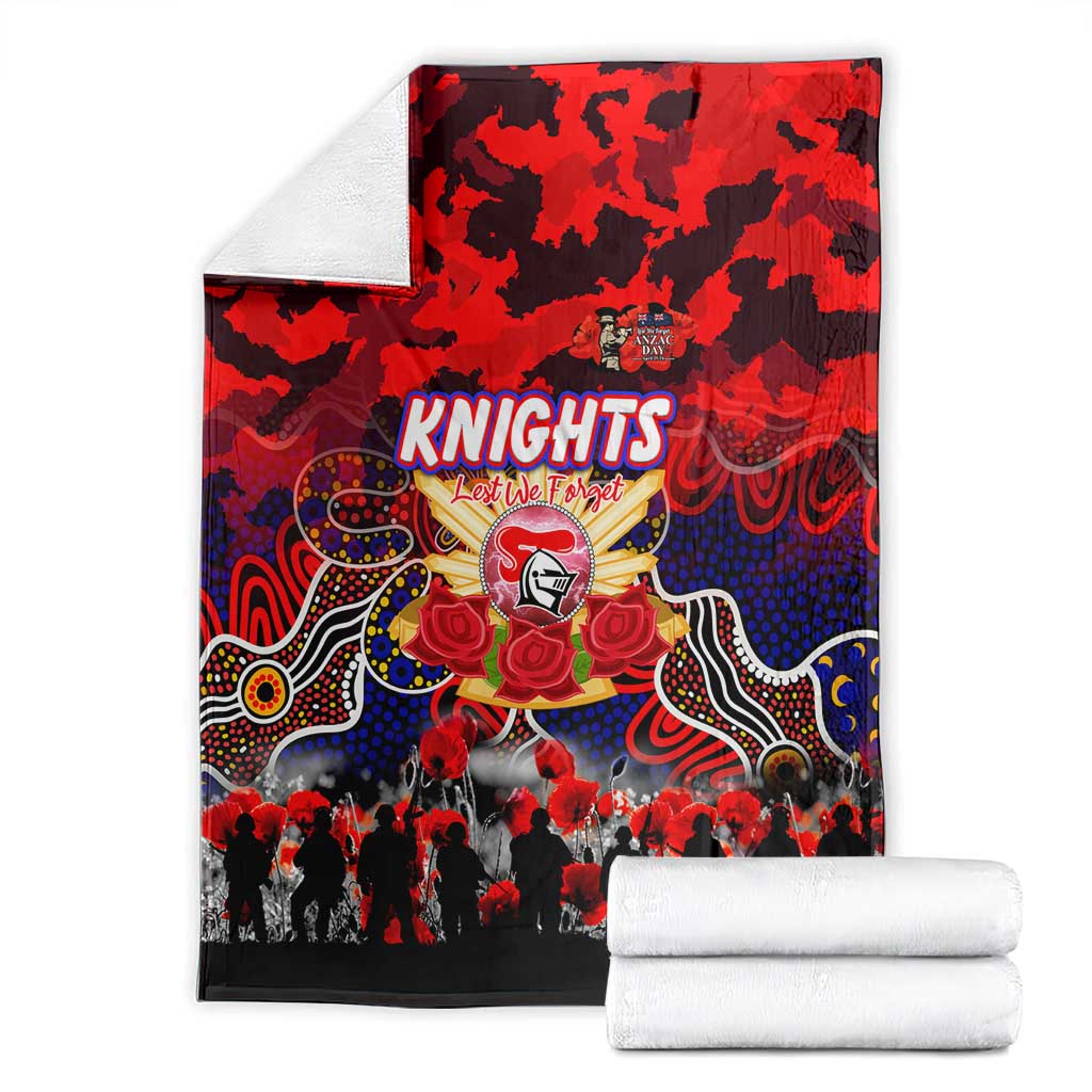 Knights ANZAC Day Blanket Australian Army - Lest We Forget
