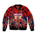 Personalized Knights ANZAC Day Bomber Jacket Australian Army - Lest We Forget