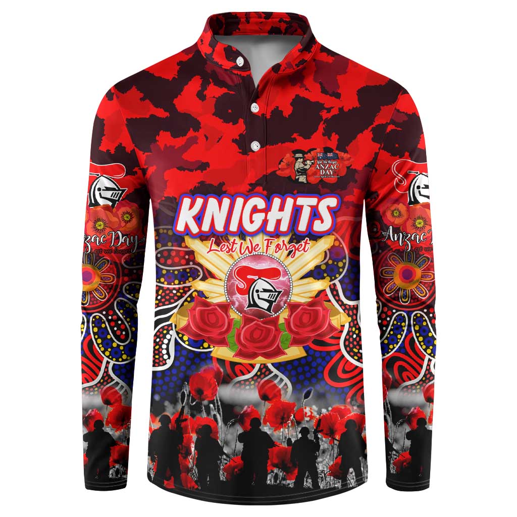 Personalized Knights ANZAC Day Button Sweatshirt Australian Army - Lest We Forget