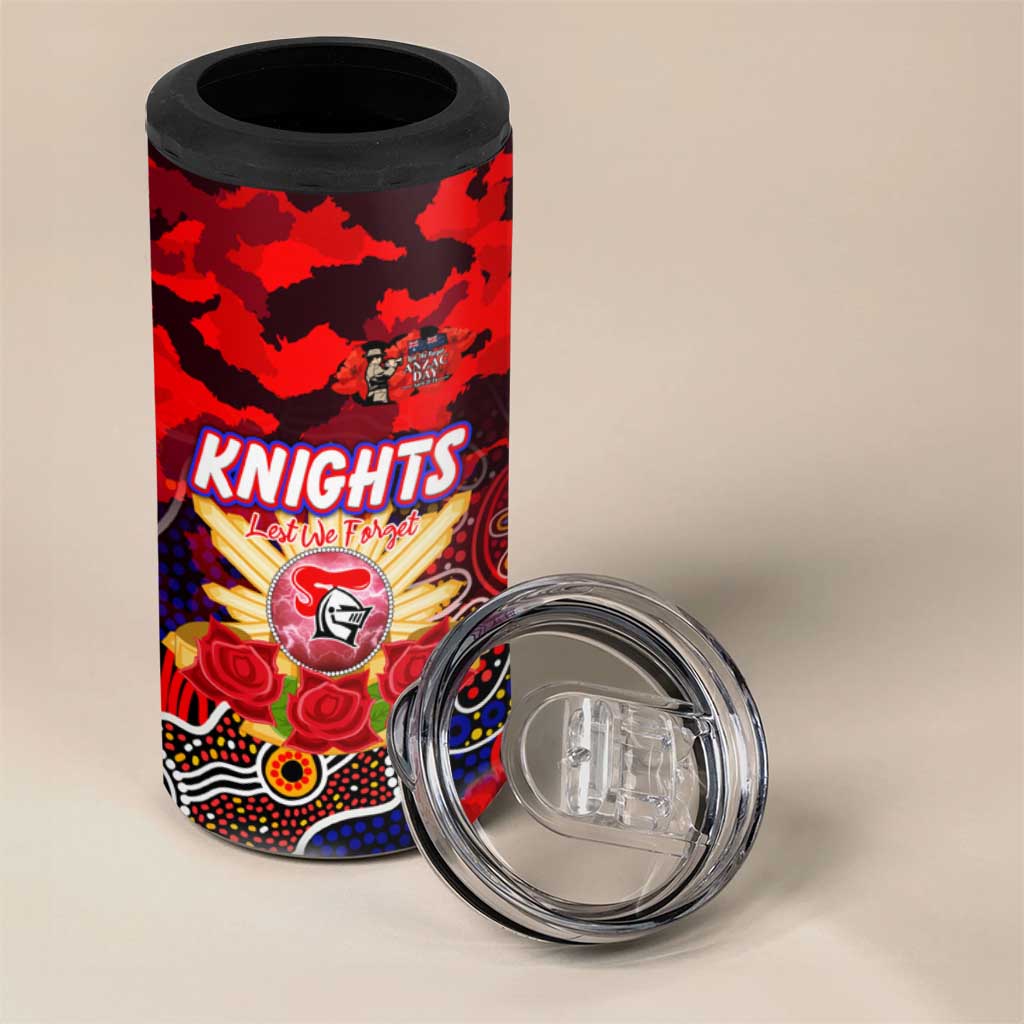 Personalized Knights ANZAC Day 4 in 1 Can Cooler Tumbler Australian Army - Lest We Forget
