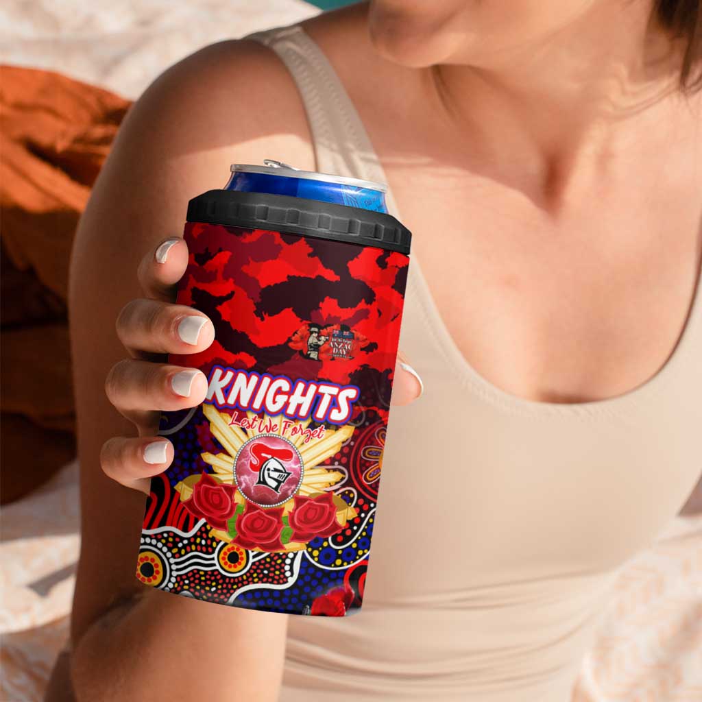 Personalized Knights ANZAC Day 4 in 1 Can Cooler Tumbler Australian Army - Lest We Forget