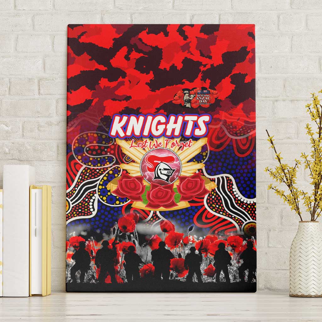 Knights ANZAC Day Canvas Wall Art Australian Army - Lest We Forget
