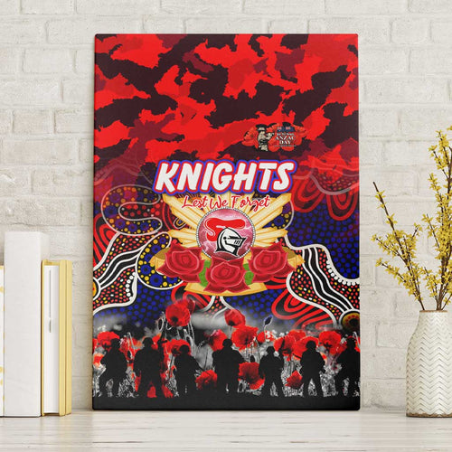 Knights ANZAC Day Canvas Wall Art Australian Army - Lest We Forget