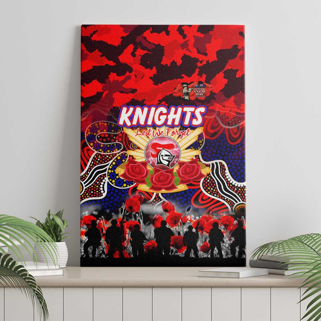 Knights ANZAC Day Canvas Wall Art Australian Army - Lest We Forget