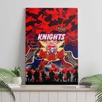 Knights ANZAC Day Canvas Wall Art Australian Army - Lest We Forget