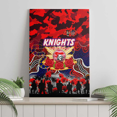 Knights ANZAC Day Canvas Wall Art Australian Army - Lest We Forget