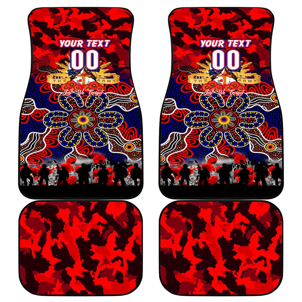 Knights ANZAC Day Car Mats Australian Army - Lest We Forget