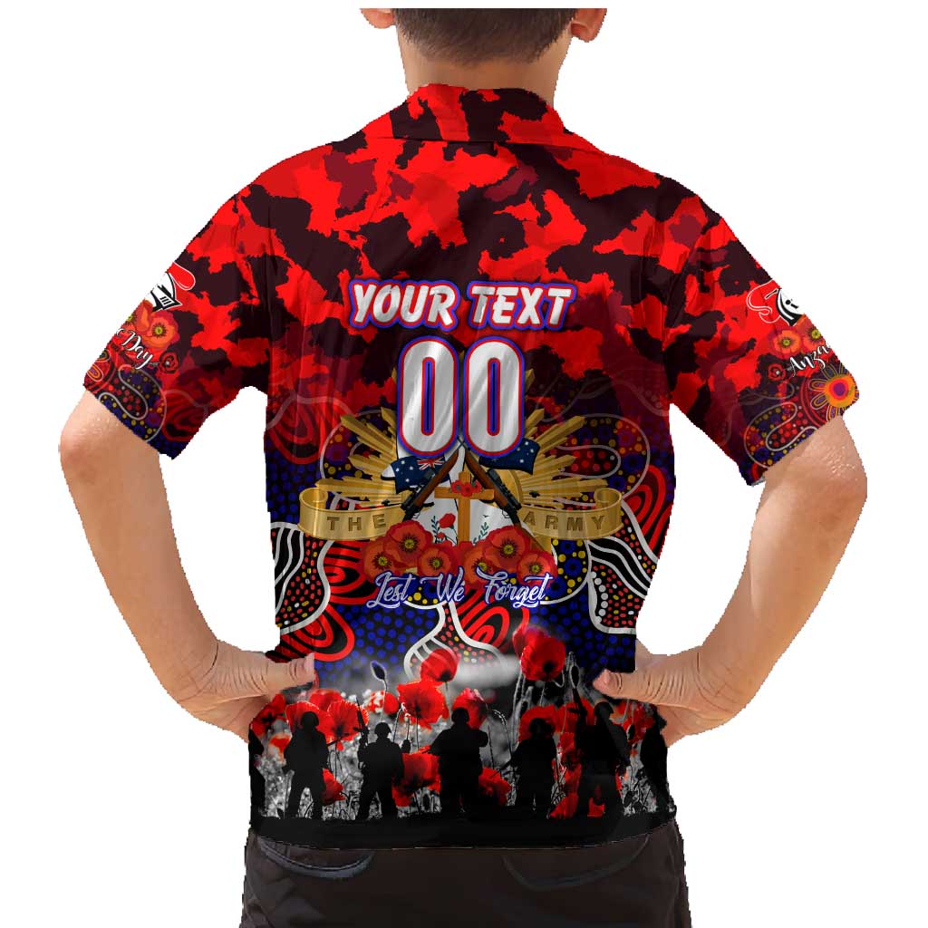 Personalized Knights ANZAC Day Family Matching Mermaid Dress and Hawaiian Shirt Australian Army - Lest We Forget