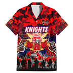 Personalized Knights ANZAC Day Family Matching Mermaid Dress and Hawaiian Shirt Australian Army - Lest We Forget