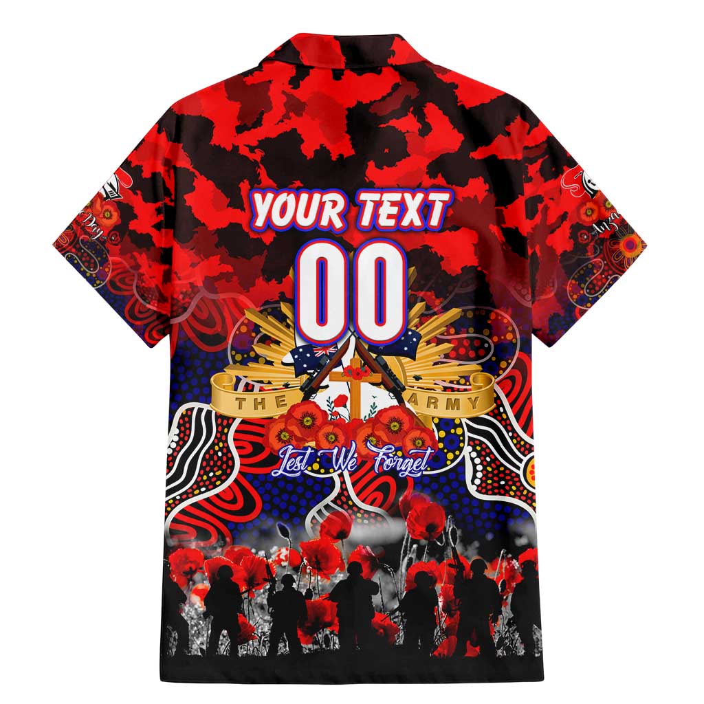 Personalized Knights ANZAC Day Family Matching Mermaid Dress and Hawaiian Shirt Australian Army - Lest We Forget