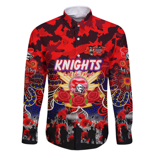 Personalized Knights ANZAC Day Family Matching Mermaid Dress and Hawaiian Shirt Australian Army - Lest We Forget