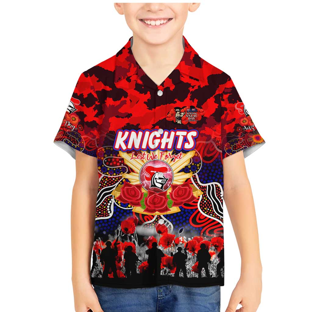 Personalized Knights ANZAC Day Family Matching Mermaid Dress and Hawaiian Shirt Australian Army - Lest We Forget
