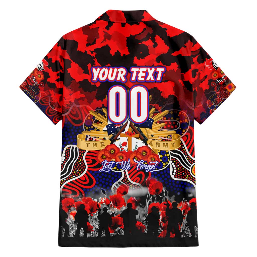 Personalized Knights ANZAC Day Family Matching Off Shoulder Maxi Dress and Hawaiian Shirt Australian Army - Lest We Forget