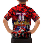 Personalized Knights ANZAC Day Family Matching Puletasi and Hawaiian Shirt Australian Army - Lest We Forget
