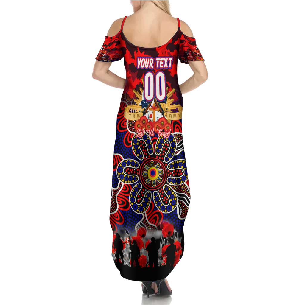 Personalized Knights ANZAC Day Family Matching Summer Maxi Dress and Hawaiian Shirt Australian Army - Lest We Forget