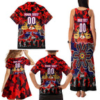 Personalized Knights ANZAC Day Family Matching Tank Maxi Dress and Hawaiian Shirt Australian Army - Lest We Forget