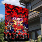 Knights ANZAC Day Garden Flag Australian Army - Lest We Forget