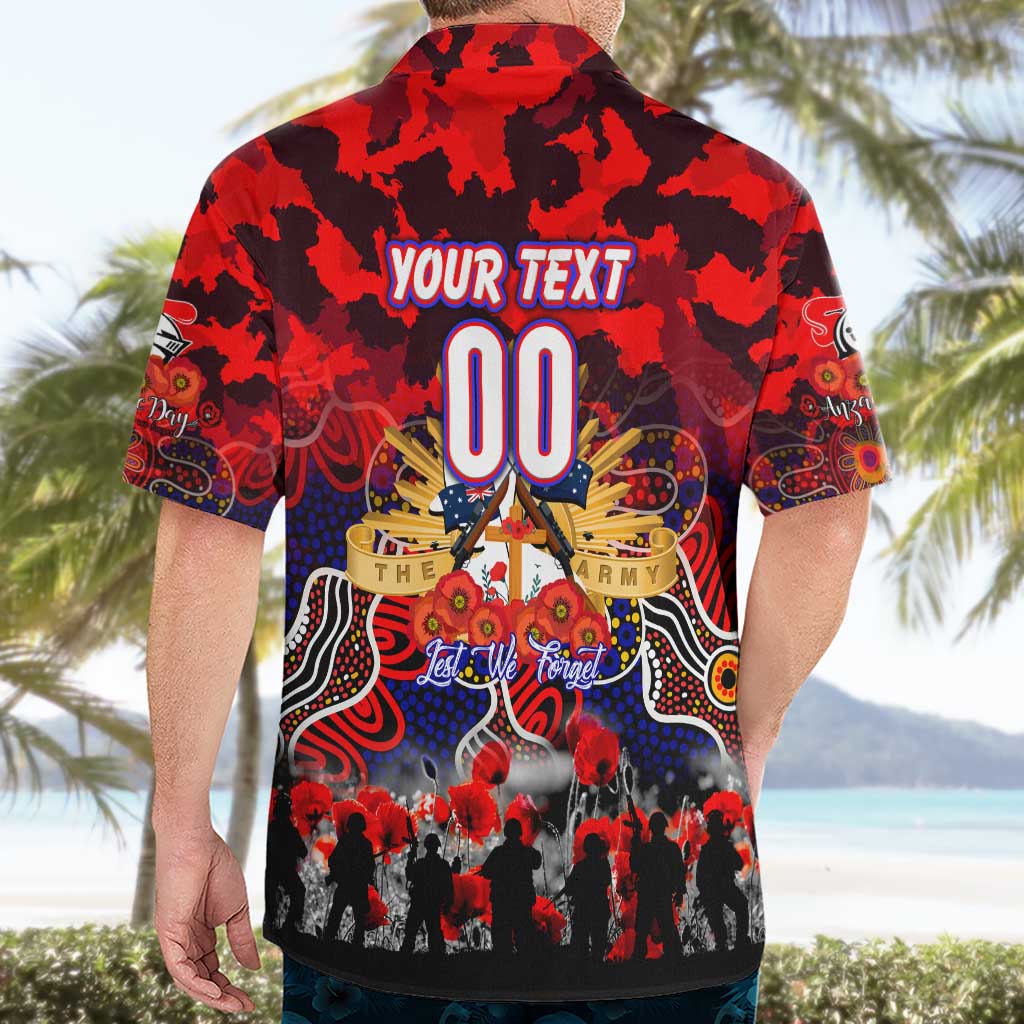 Personalized Knights ANZAC Day Hawaiian Shirt Australian Army - Lest We Forget