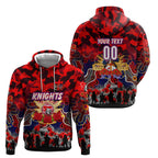 Personalized Knights ANZAC Day Hoodie Australian Army - Lest We Forget