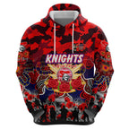 Personalized Knights ANZAC Day Hoodie Australian Army - Lest We Forget