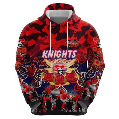 Personalized Knights ANZAC Day Hoodie Australian Army - Lest We Forget