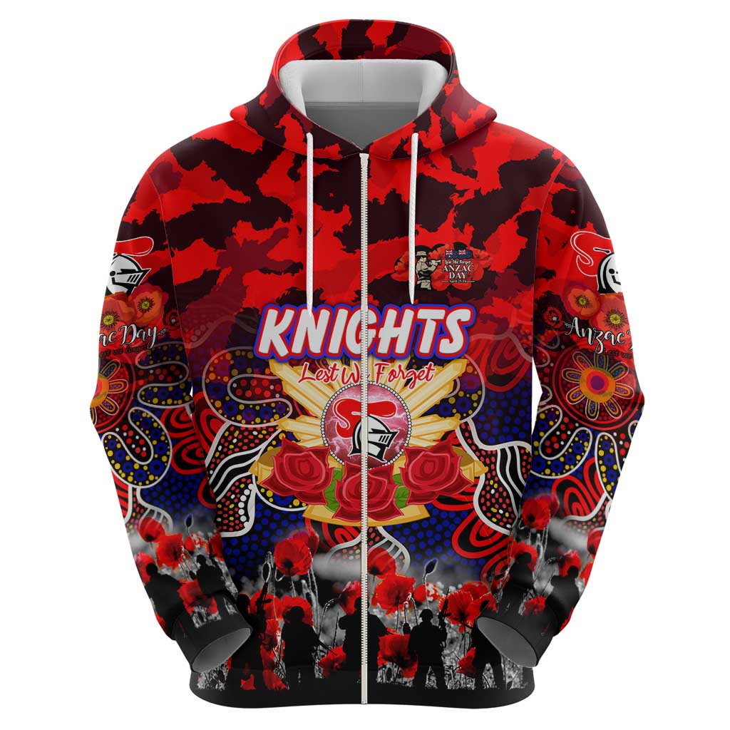 Personalized Knights ANZAC Day Hoodie Australian Army - Lest We Forget