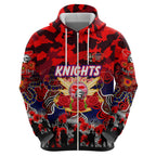 Personalized Knights ANZAC Day Hoodie Australian Army - Lest We Forget