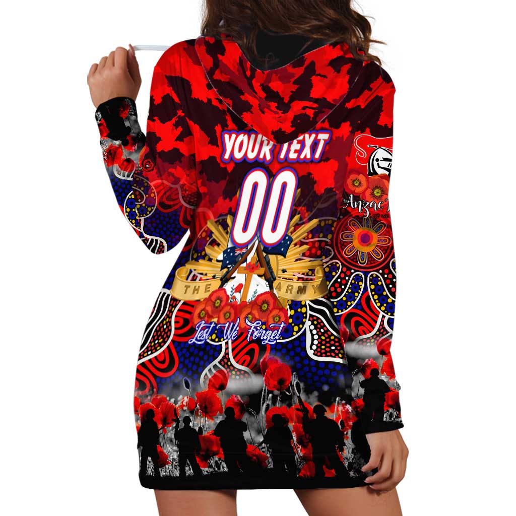 Personalized Knights ANZAC Day Hoodie Dress Australian Army - Lest We Forget