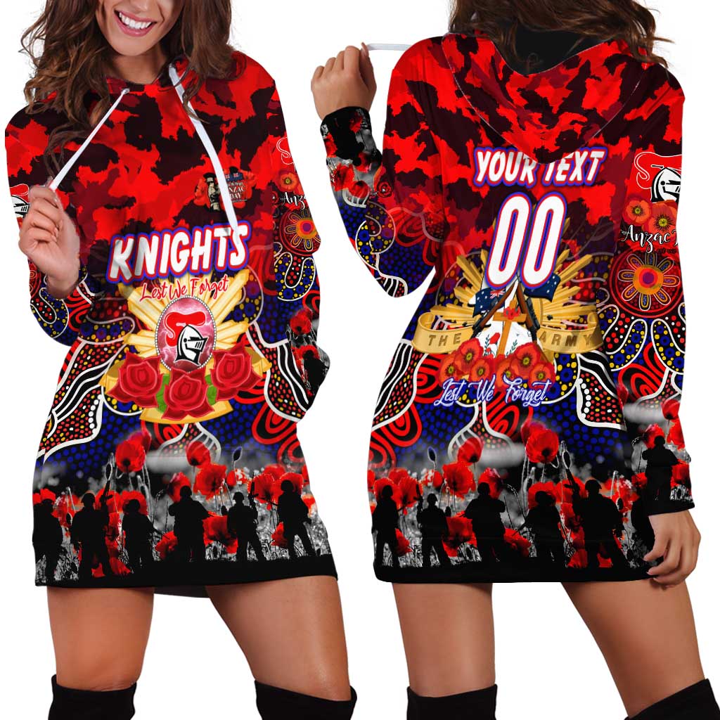 Personalized Knights ANZAC Day Hoodie Dress Australian Army - Lest We Forget