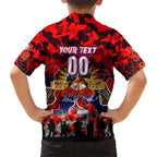 Personalized Knights ANZAC Day Kid Hawaiian Shirt Australian Army - Lest We Forget