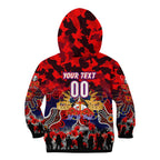 Personalized Knights ANZAC Day Kid Hoodie Australian Army - Lest We Forget