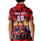 Personalized Knights ANZAC Day Kid Polo Shirt Australian Army - Lest We Forget