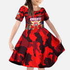 Personalized Knights ANZAC Day Kid Short Sleeve Dress Australian Army - Lest We Forget