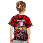 Personalized Knights ANZAC Day Kid T Shirt Australian Army - Lest We Forget