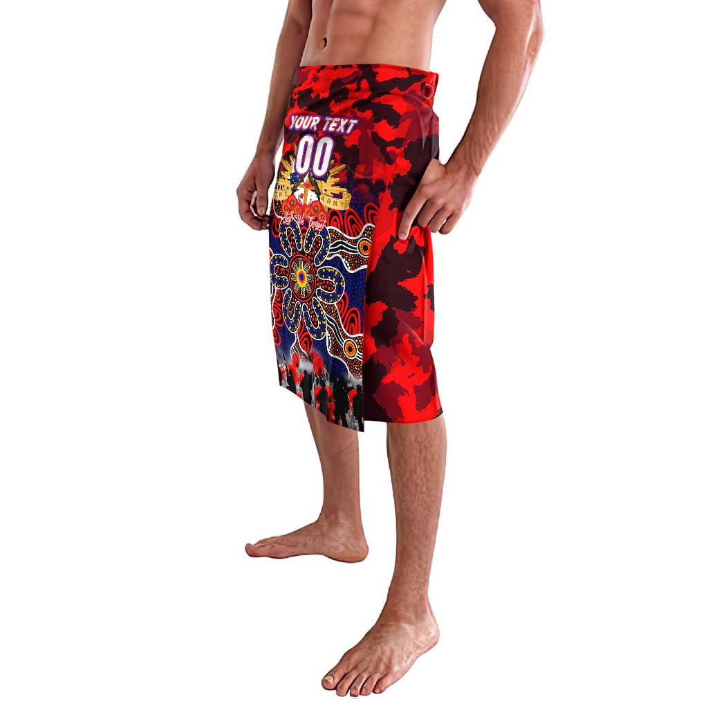 Personalized Knights ANZAC Day Lavalava Australian Army - Lest We Forget