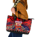 Knights ANZAC Day Leather Tote Bag Australian Army - Lest We Forget