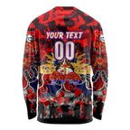 Personalized Knights ANZAC Day Long Sleeve Shirt Australian Army - Lest We Forget