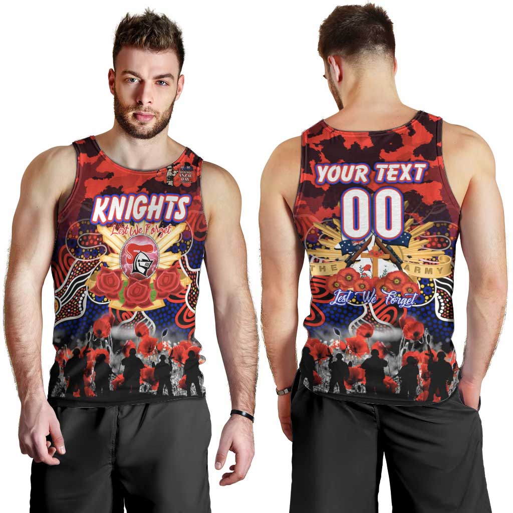 Personalized Knights ANZAC Day Men Tank Top Australian Army - Lest We Forget