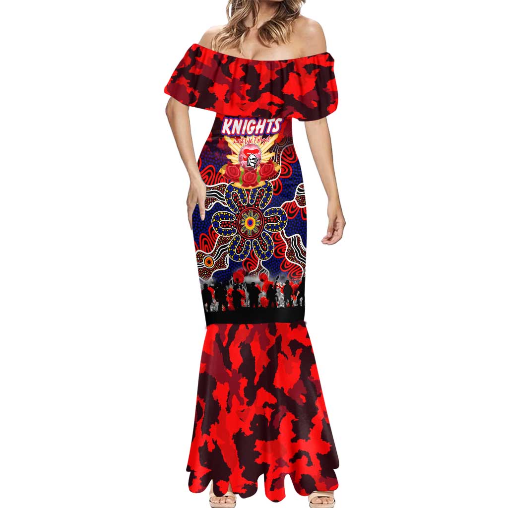 Personalized Knights ANZAC Day Mermaid Dress Australian Army - Lest We Forget